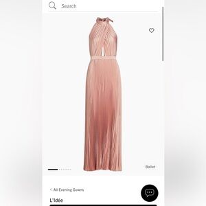 Renaissance Pleated Open-Back Gown from L'Idée. Size 8 AU, fit like size 4 US.